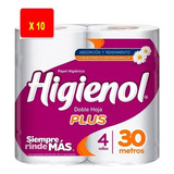 Higienol Doble Hoja Bolson De 10 Paquetes X 4 Unid. X 30 Mts