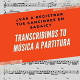 Transcripciones Sadaic Partitura