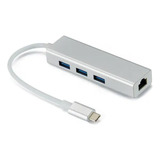 Adaptador Hub Usb 3.1 Usb-c Tipo C  /  Ethernet Lan