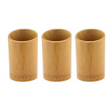 Bamboomn - Soporte Para Utensilios De Bambú, 3 Piezas