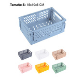 Pack 3 Mini Caja Organizadora Plegable Apilable 15x10x6cm