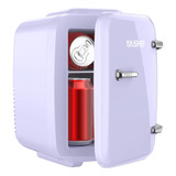 Yashe Mini Nevera De Maquillaje De 4 Litros, 110 V Ca/12 V C