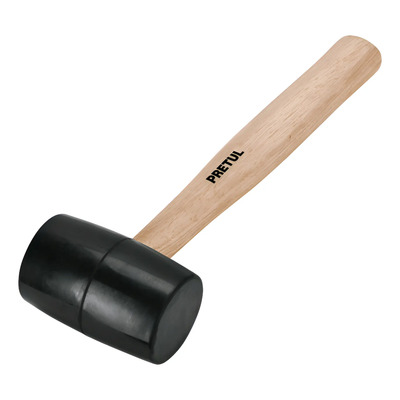 Mazo De Hule Martillo Goma Azulejo Loza Duela Zoclo 16 Oz Negro