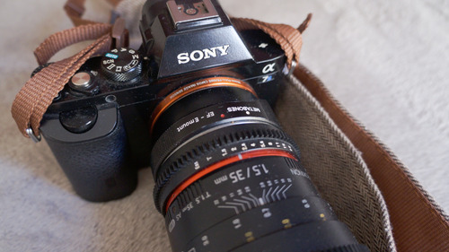  Sony A7s + Adaptador Metabones Canon + Rokinon Cine 35mm
