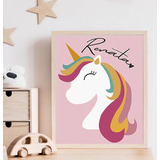 Lámina Imprimible 20x30   Unicornio Personalizado