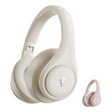 Auriculares Fingertime P9 Bluetooth Recargable Microfono Aux Color Beige