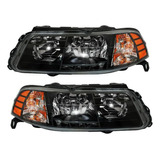 Par De Faros Pointer Led 2000 Al 2005 Doble Foco Fondo Negro