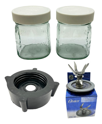 Adaptador Licuadora Xpert 2 Vasos Kit Papilla Aspa Cuchilla