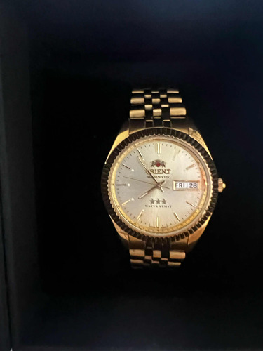 Reloj Orient Automático Dorado Fab00001w9