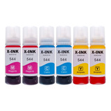 6 Tinta Para Epson L3250 L3150 L3210 L3110 L5190 L5290 T544