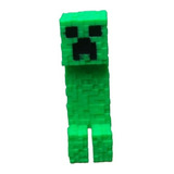 Minecraft Creeper Cabeza Movible Muñeco 3d Pla Pixelados_