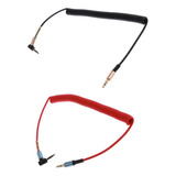 Paquete De 2 Cables De Repuesto En Para Auriculares, Negro Y