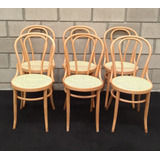 Antiguo Juego De 6 Sillas Thonet Originales Mod 18 Bulgaria