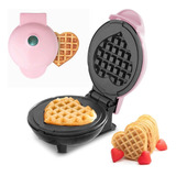 Mini Electrodomesticos Wafleras En Forma De Corazón Rosa