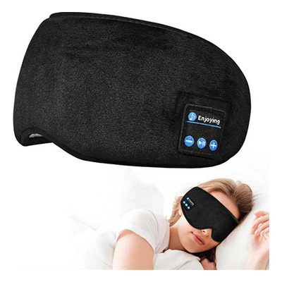 Antifaz Con Audífonos Dormir Auriculares Bluetooth Relajars Negro | MercadoLibre