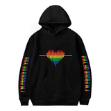 Moletom Blusa Lgbt Orgulho Bandeira Coração