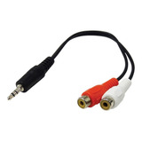 Cable Adaptador Jack 3.5 Plug Macho A 2 Rca Hembra Audio 