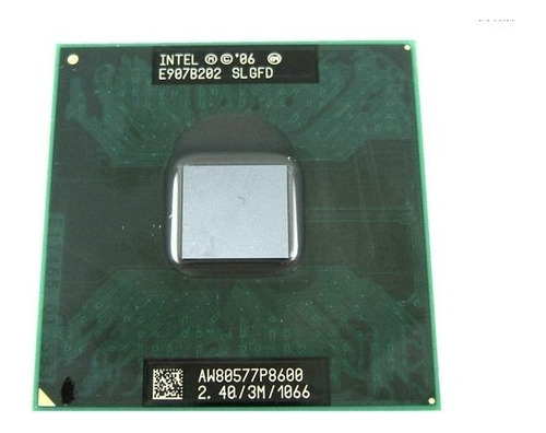 Processador Notebook Intel Core 2 Duo P8600 2.40ghz - Pga478