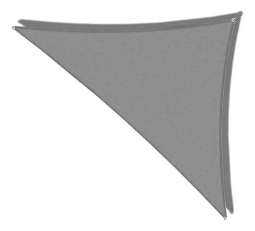 Toldo Vela Decorativa Triangular Gris De 90% De  4m X 4m