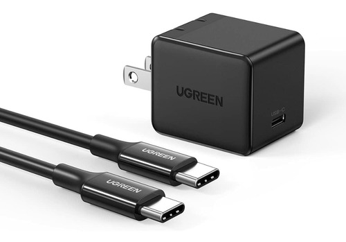 Cargador Ugreen Usb C 25w Pd Ultrarrápido Con Cable 