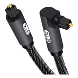 Cable Óptico Emk, A 90°, Toslink A Toslink, 300 Cm, Negro