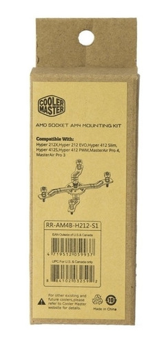 Kit  Cooler Master - Bracket Amd Am4 (rr-am4b-h212-s1)