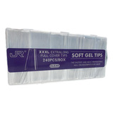 Tips Soft Gel Cuadrado Curva C Extralargo Xxxl 240pz Jr