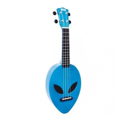 Ukelele Soprano Mahalo Alien Funda Metallic Azul