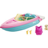 Barco De Juguete Barbie Con Cachorro Mascota, Chaleco Salvav