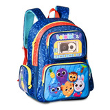 Mochila Costa Escolar Creche Bolofofos Porta Celular - Clio