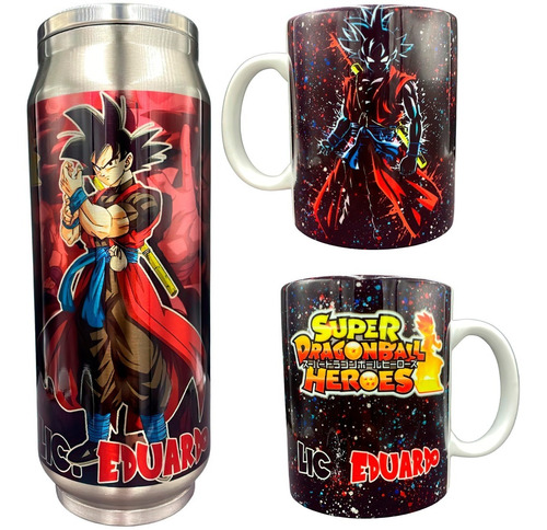 Termo Y Taza Dragon Ball Goku Varios Diseños