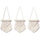 Macrame Conjunto Colgante De Pared De  Ornamentos Lindo...