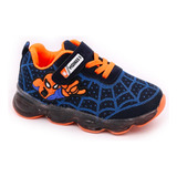 Tenis Meninos Zapatos Niños Casero-aranha Led Confortável