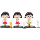 3pcs Chi-bi Maruko Figura Modelo Juguete Regalo Para Niños A