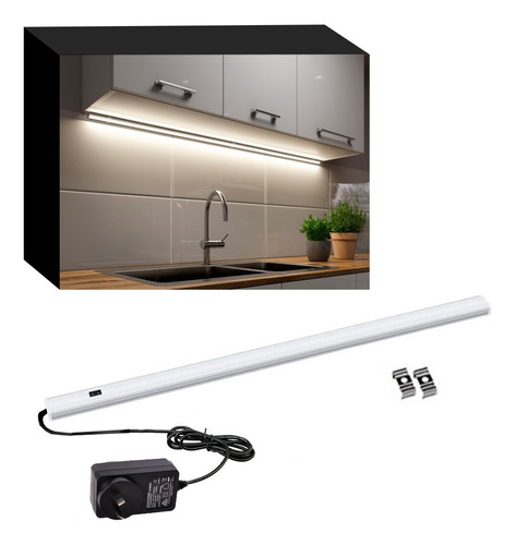 Liston 1 Mt Sensor +base Cocina Mesada Vestidor Bajo Alacena