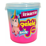 Balde Gelelé Slime Unicórnio 3 Cores 457 G Cores Sortidas