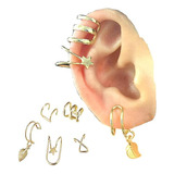 Sither 5 Piezas Mujer Lindo Ear Cuff Cross Ear Cuff Para No 