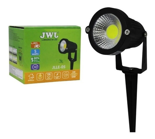 Lampara Led Para Jardin Tipo Estaca 5w Luz Verde 5 Pz Jwj