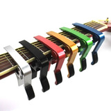 6 Capos Para Guitarra Acustica Y Electrica  Gatillo Colores
