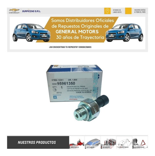 Bulbo Presin Aceite Cruze Aveo Captiva Original Gm 3c  Foto 5