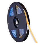 Cinta Led Cob X5 Metros Con Adhesivo Y Adaptador Luz Calida 