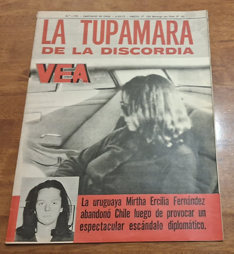 Revista Vea 1795 Dic 1973 Isla Quiriquina/el Toque En Valpo