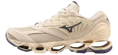 Tenis Mizuno Ls Bege - Roxo Feminino Lançamento