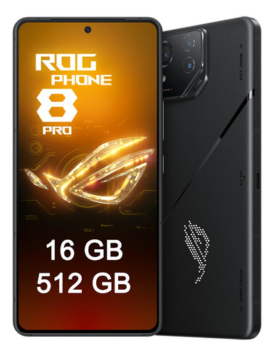 Asus Rog Phone 8 Pro 16gb Ram 512gb Celular Snapdragon 8 Gen 3 Teléfono 5g Dual Sim 165hz Smartphone Con Gatillos 5500mah Carga Inalambrica Nfc Ip68