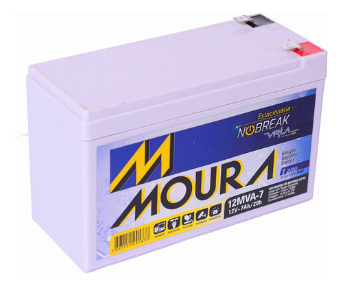 Bateria Selada 12v 7ah Moura | 100% Nova E Original