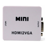 Conversor Adaptador Hdmi A Vga Activo Con Audio Local 1junta