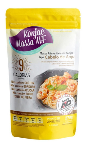 Macarrão Sem Gluten Cabelo De Anjo 270g Konjac Shirataki