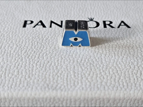 Pandora Charm Logotipo M De Monsters, Inc. Original S925 Ale