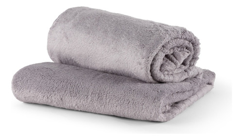 Manta Microfibra Lisa Casal Cobertor Soft Macia 1,80m X 2,00