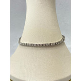 Pulseira Riviera  Em Ouro Branco 18k 18cm | Peso: 11,58gr